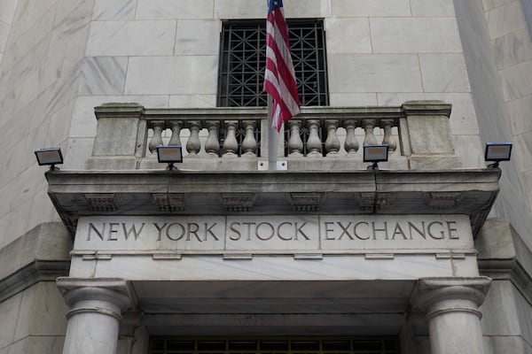 The New York Stock Exchange is seen in New York, Wednesday, Feb. 26, 2025. (AP Photo/Seth Wenig)